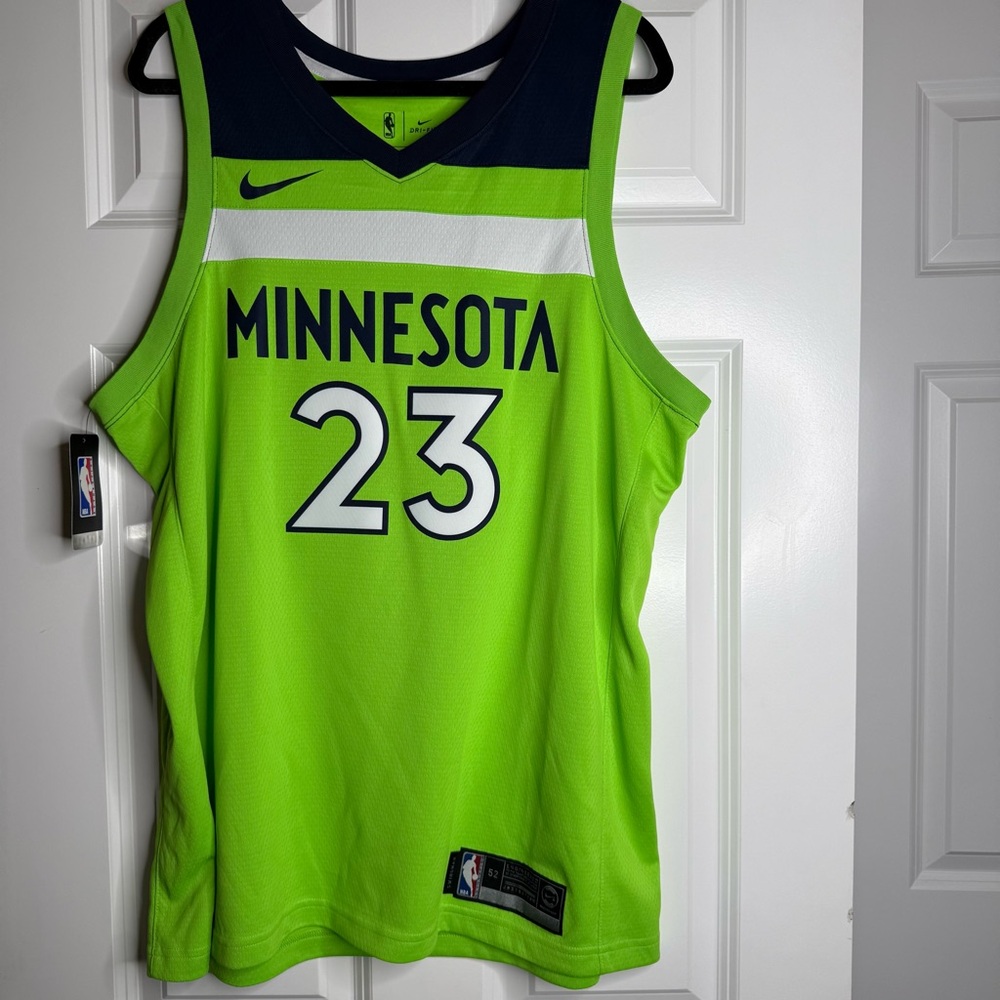 Nike Neon Green Minnesota Timberwolves Basketball Jersey